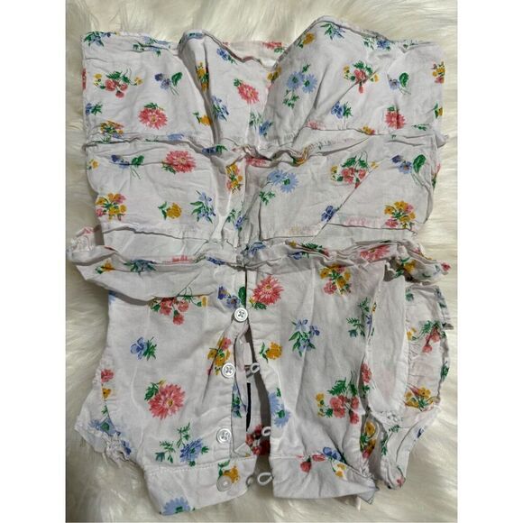 Janie and Jack floral Ruffle top 6 - Picture 3 of 3